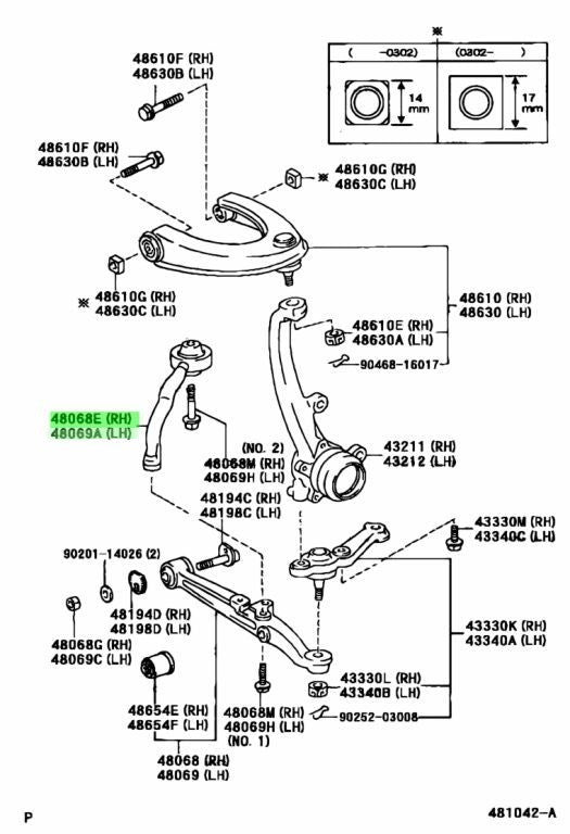 Genuine Toyota Mark 2 JZX110 Tension Rod Front Lower Control Arm NO.2 RH LH Pair1