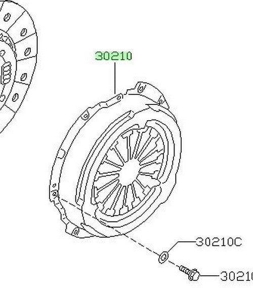 NEW Genuine Nissan Clutch Cover Assembly OEM 30210-2Y00A1