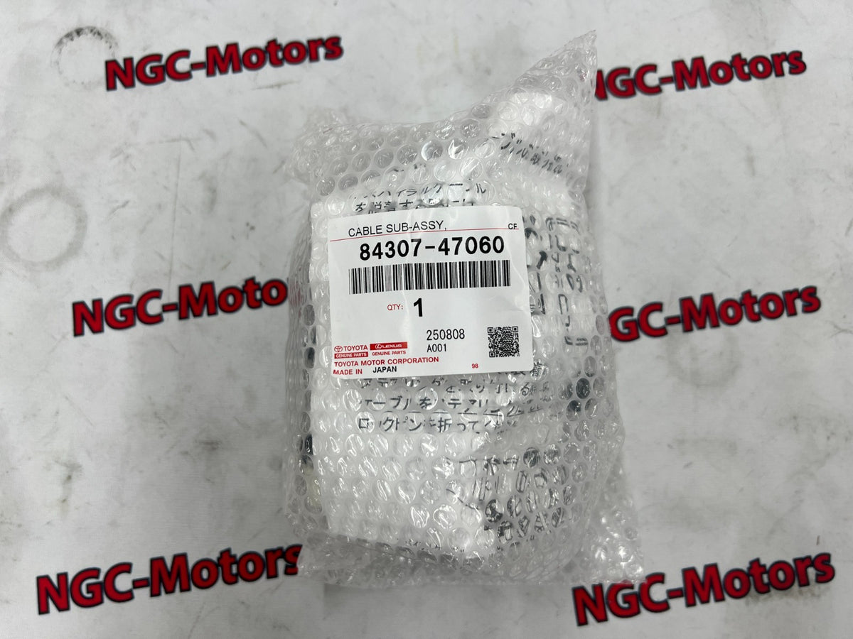 TOYOTA Genuine Spiral Cable SubAssy 84307-47060 For RACTIS SIENTA PRIUS AQUA New