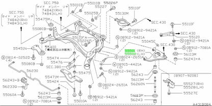 OEM ARM REAR SUSPENSION R&L SET Genuine Nissan 300ZX TwinTurbo 55501/55502-44P001
