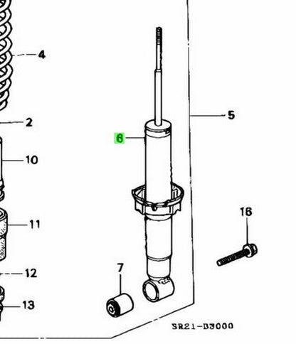 Genuine Honda Rear Shock Absorber Integra DC2 DB8 1993-2001 52611-ST7-0031