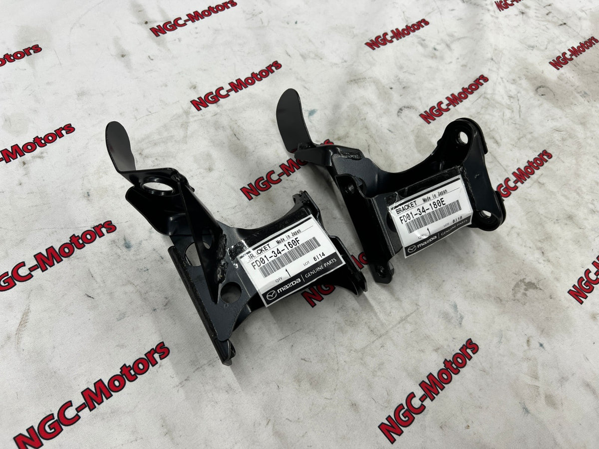 Mazda Genuine RX-7 FD3S Front Stabilizer Bracket Left & Right FD01-34-180E /160F