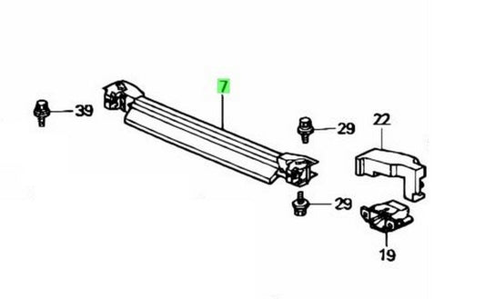OEM BEAM COMP., FR. BUMPER Genuine HONDA Stream 71130-S7A-000ZZ