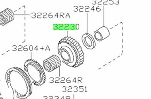 OEM GEAR Genuine Nissan Skyline GT-R 32230-05U161