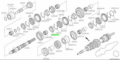 Genuine Nissan 350Z 370Z Infiniti G35 G37 6MT 2nd Gear Synchro 32620-CD008 OEM1
