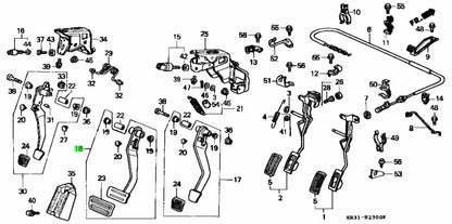 Genuine Honda Brake Pedal 46500-SR3-950 Civic Integra EG EK DC2 DB80