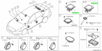 Genuine Nissan Speaker Unit 28152-1AA0A1