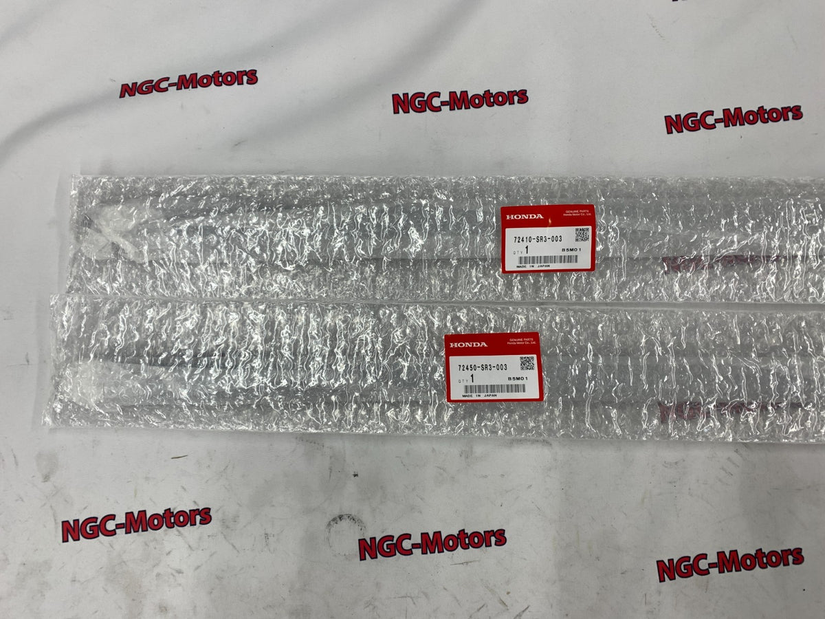 HONDA CIVIC EG6 EG5 EG4 EG3 Window Door Molding Weather Strip Outer Pair Set OEM