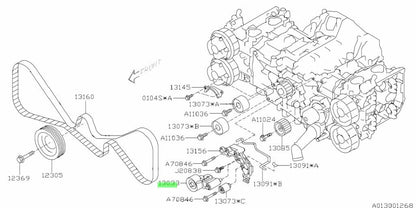 OEM 12-21 Subaru Impreza WRX STI Cam Adjuster Timing Belt Tensioner 13033AA0502