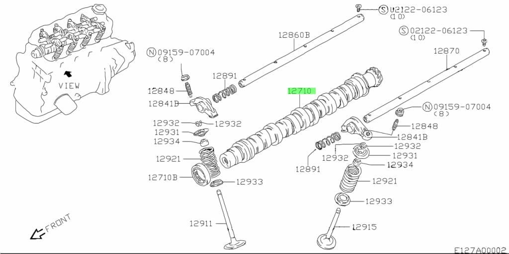 Genuine Suzuki Jimny Camshaft 12710-81C01 OEM JB31W G13A1