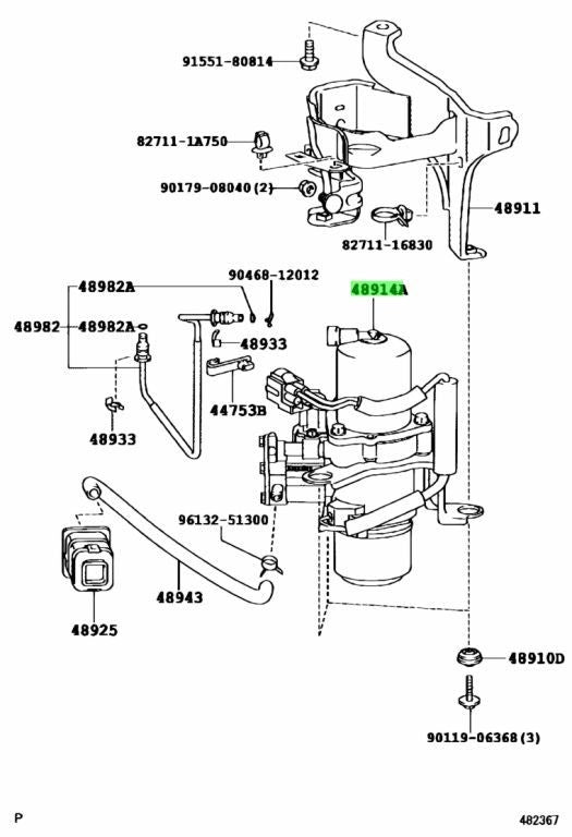 OEM Genuine TOYOTA Lexus Height Control Compressor No.1 48914-50030 48914500302