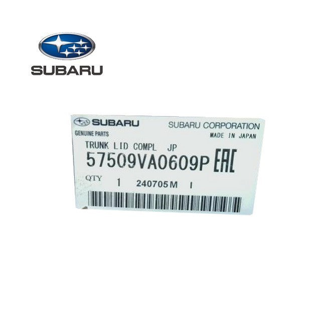 NEW Genuine Subaru Trunk Lid Complete Trunk Deck Lid OEM 57509VA0609P0