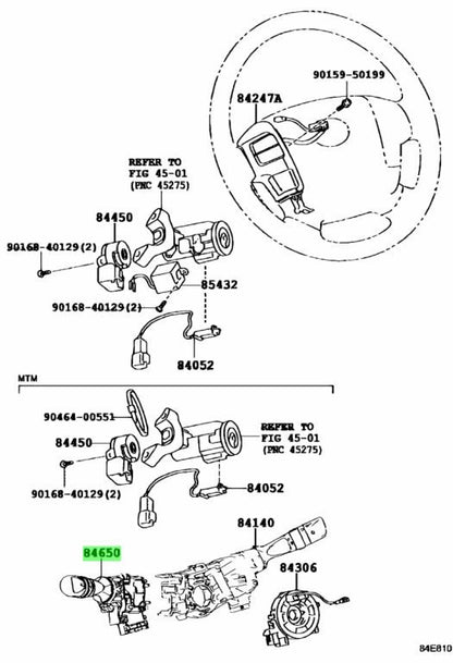 Genuine Toyota Hiace GDH201V Windshield Wiper Switch OEM 84652-266801
