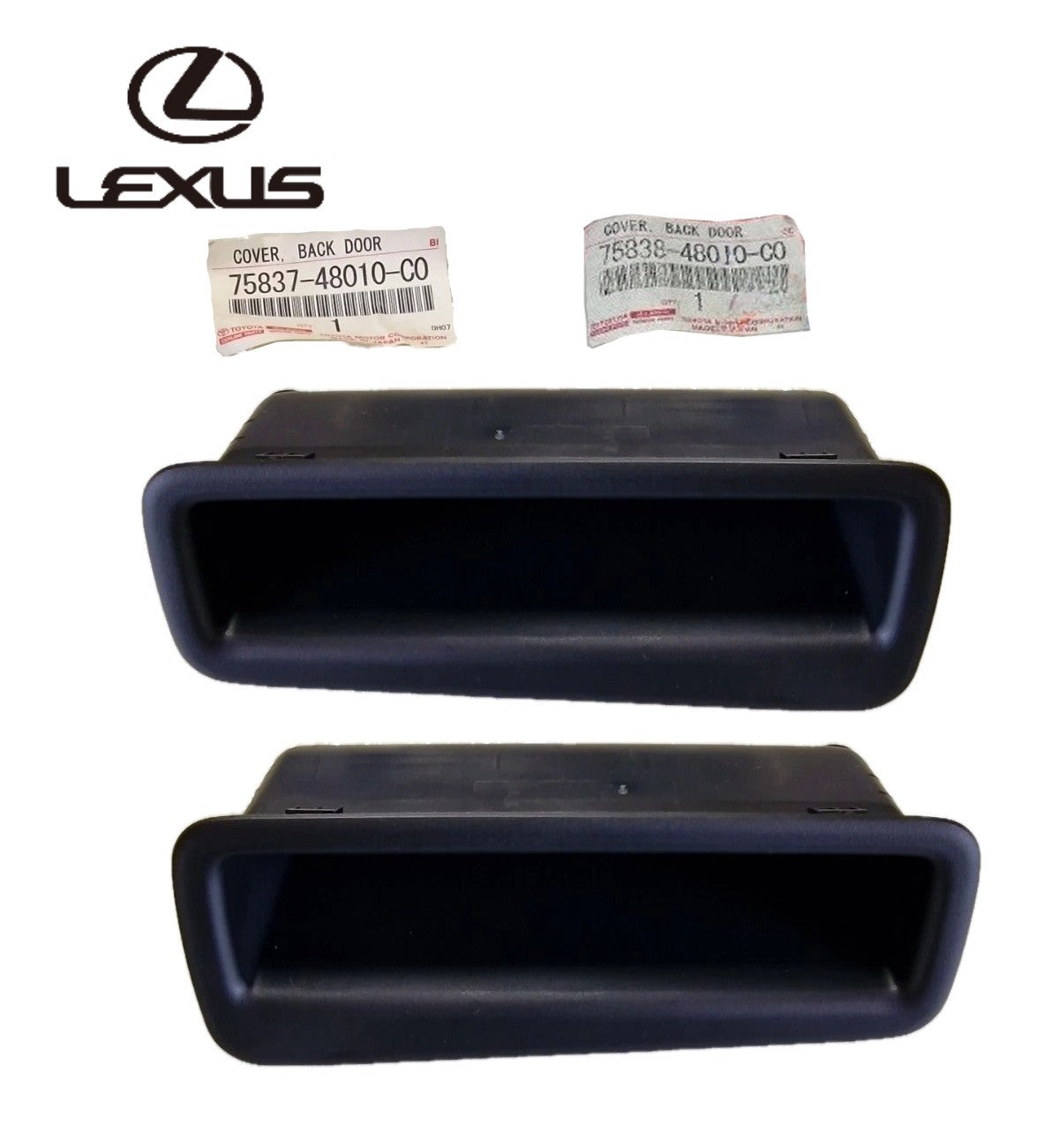 Lexus RX270 RX350 RX450h Back Door Covers Black 75837-48010-C0 75838-48010-C01