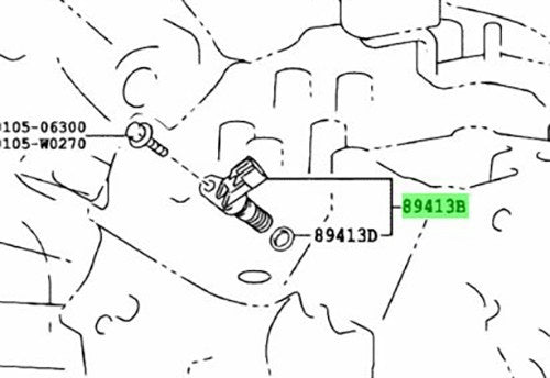 OEM Genuine TOYOTA Lexus Transmission Revolution Sensor 89413-22010 89413220101