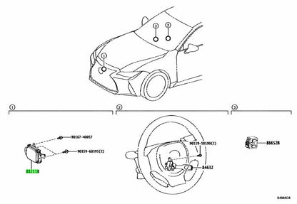 OEM Genuine TOYOTA Lexus Millimeter Wave Radar SensorAssy 88210-62020 88210620201