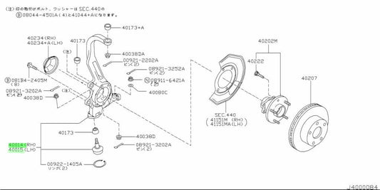 Genuine Nissan 350Z Z33 Front Steering Knuckles RH LH 40014-AL55J 40015-AL55J0