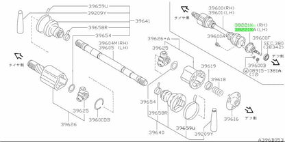NEW Genuine Nissan Driveshaft Slip Flange Assembly L&R Set OEM 38220/52F01-52F001