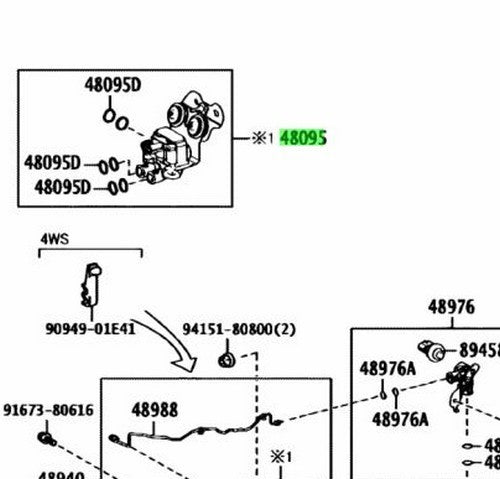 OEM Genuine TOYOTA Lexus Height Control Valve No.1 48095-50060 48095500601