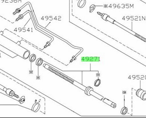 NEW Genuine Nissan Power Steering Rack & Pinion Steering Gear OEM 49271-65F001