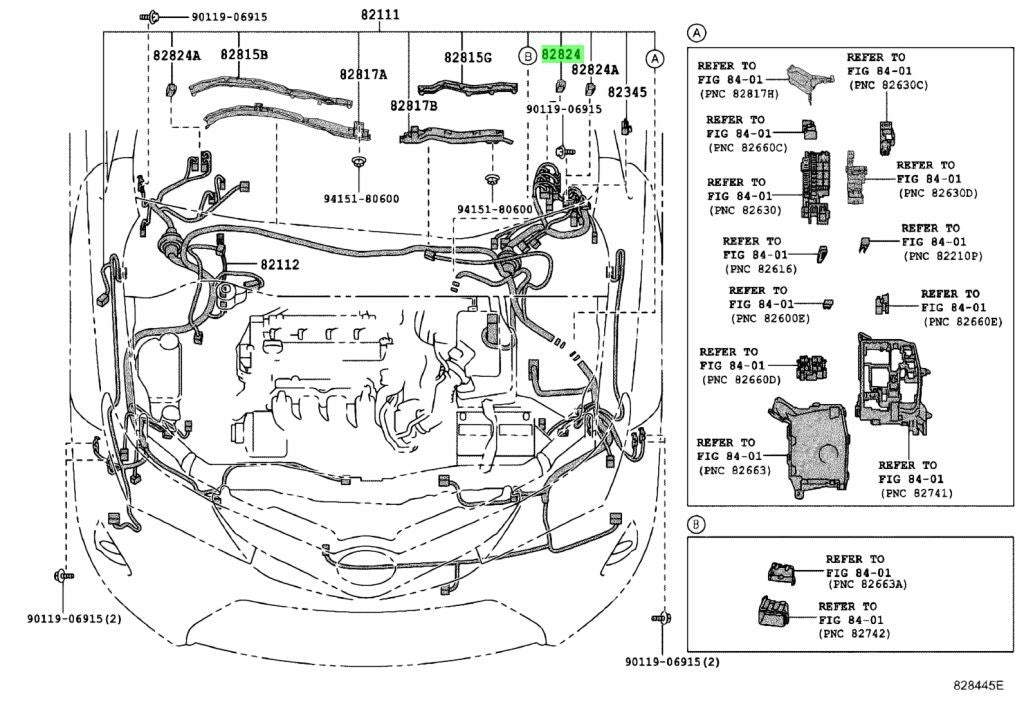Genuine Toyota Wiring Harness Connector 82824-503501