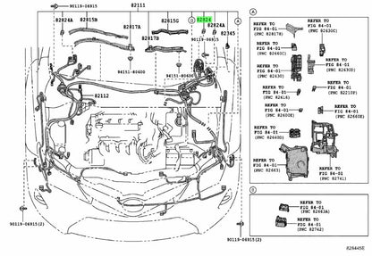 Genuine Toyota Wiring Harness Connector 82824-503501