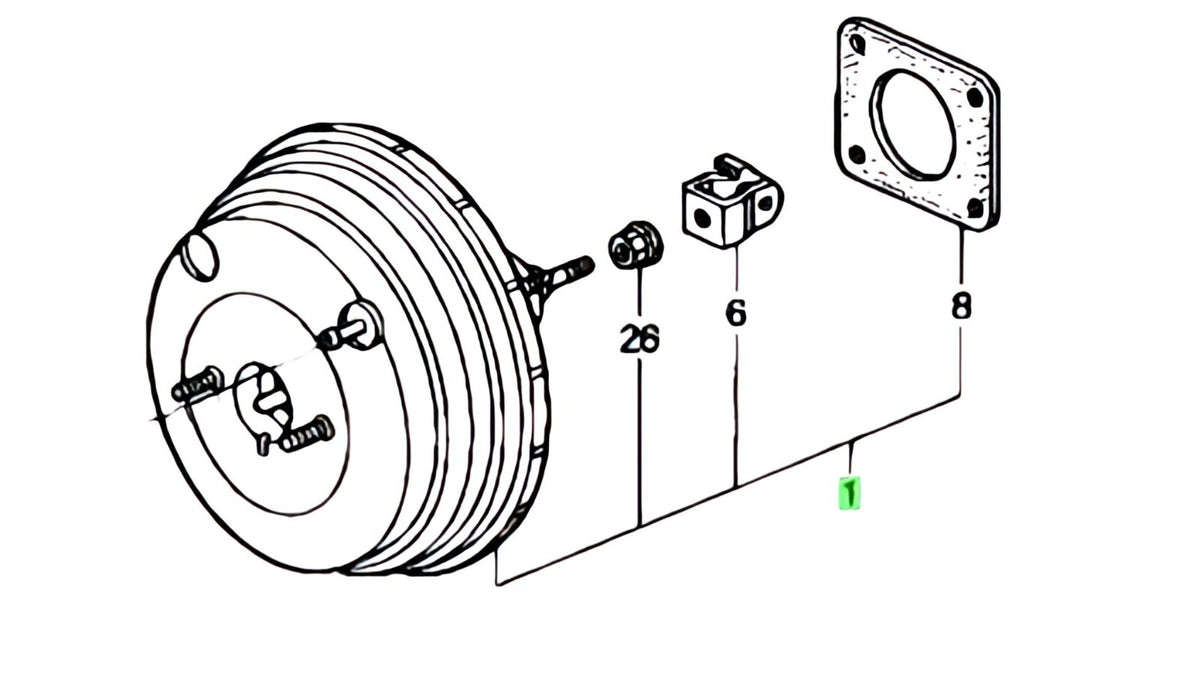 OEM POWER SET, MASTER (8"+9") Honda Genuine CR-V LA-RD4/RD5 01469-S9A-000