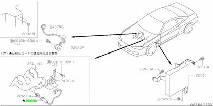 NEW Genuine Nissan Oxygen O2 Sensor OEM 22690-65F-021