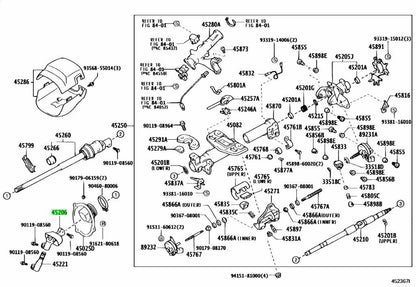 【NEW】Toyota Genuine Lexus LS430 Yoke Sub-Assy, Steering Sliding 45206-500201