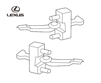 LEXUS RX270/350/450H RearDoorCheck Silver Pillar Bracket 68630-48051 68640-480410