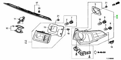 OEM ETAILLIGHT ASSY R&L SET Genuine Honda Accord 33500-TL0-G01/33550-TL0-G01