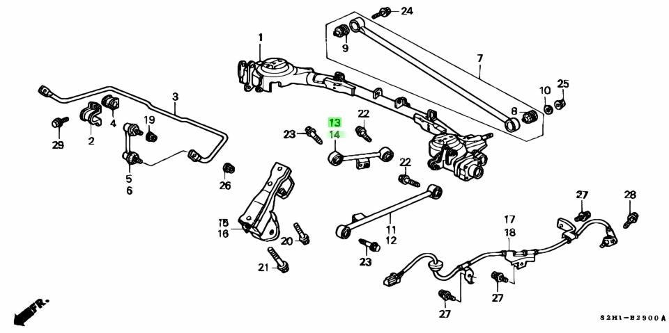 NEW Genuine Honda Rear Upper Control Arm Link LH RH Set OEM 52390/52400-S2H-0000