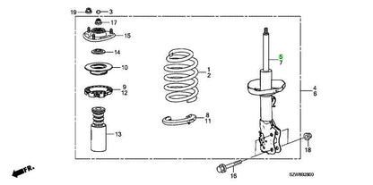 ✅ HONDA STEP WAGON Genuine RK1 Front Shock Left/Right Set JDM