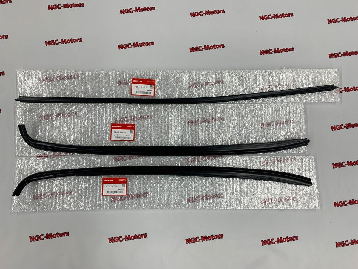 HONDA CIVIC GENUINE 1992-1995 OEM MOLDING FR WINDSHIELD SIDE RH & LH UPPER SET
