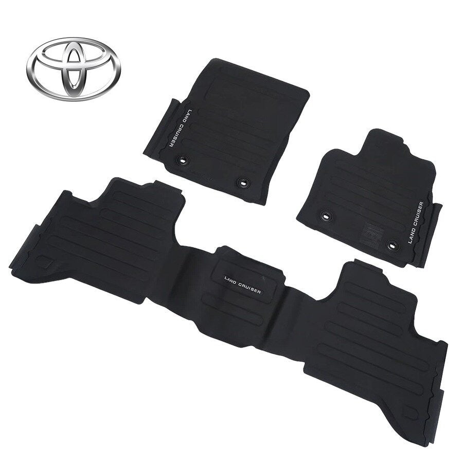 Genuine Toyota OEM All Weather Rubber Floor Mats RHD 300 Series Land Cruiser0