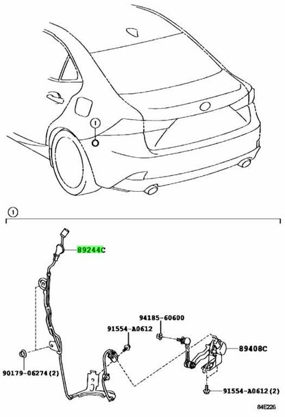 OEM Genuine TOYOTA Lexus Shock Absorber Control Wire 89244-24020 89244240200