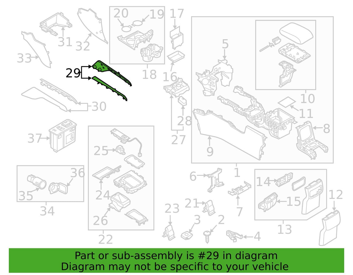 OEM COVER(R),HOLE-RR CONSOLE Genuine Mazda CX-5 K1236447XA02