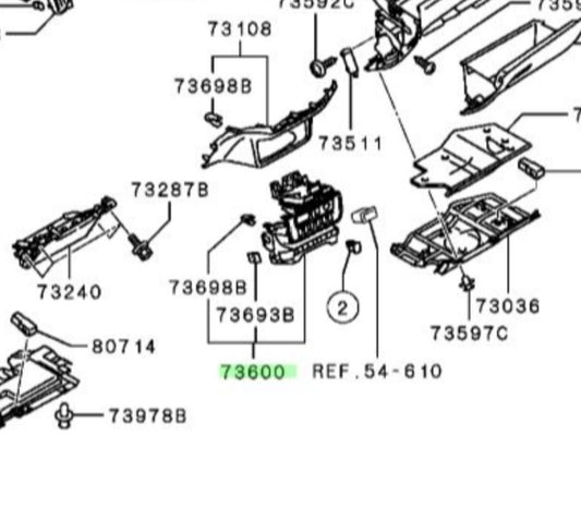 Genuine Mitsubishi Box Instrument Panel Co 8010A472XB1