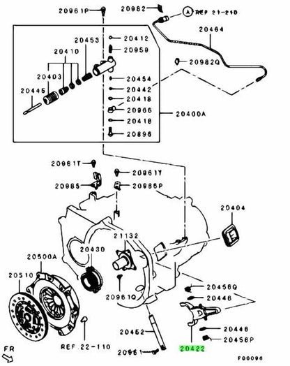 Genuine Mitsubishi Release Fork 2318A0082