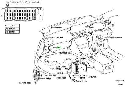 Genuine Toyota Lexus GS IS RC Crown Network Gateway Computer 89100-302321