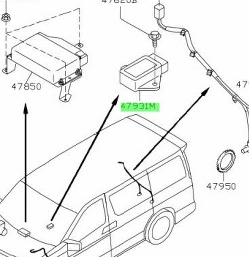 Genuine Nissan 350Z Z33 Yaw Rate G Sensor VDC 47931-AL70A OEM1