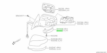 Genuine Subaru Mirror Turn Signal Lamp Set RH LH 84401AJ000 84401AJ0102