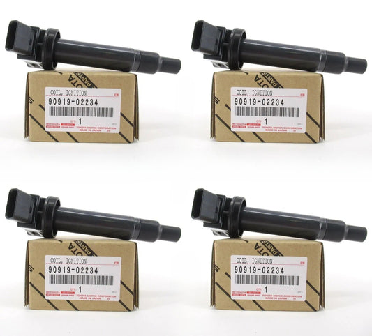 OEM Genuine Toyota COIL ASSY IGNITION SET OF 4 LEXUS 90919-02234 9091902234 NEW0