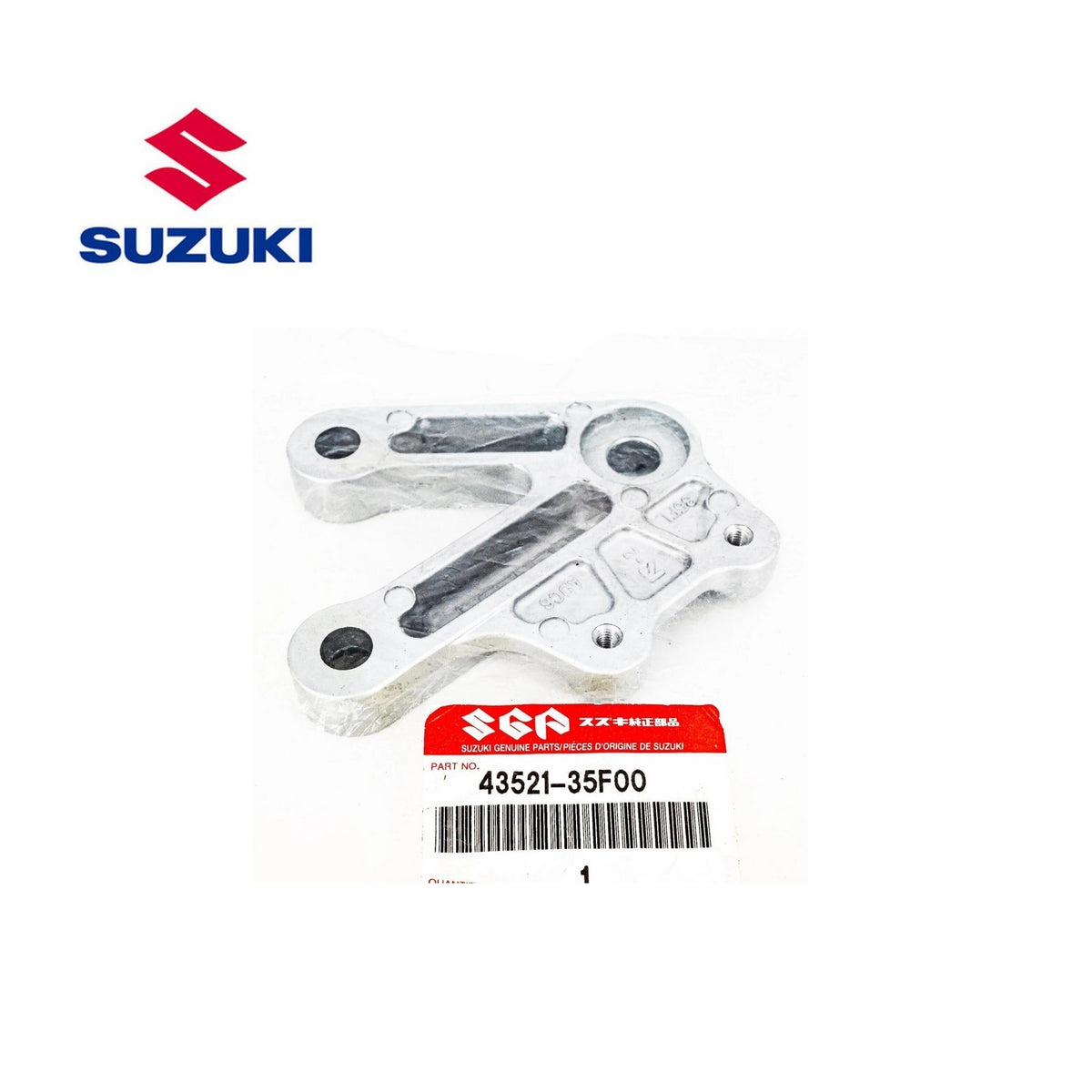 43521-35F00-000 Suzuki Bracket,fr footrest,l 4352135F00000, New Genuine OEM Part
