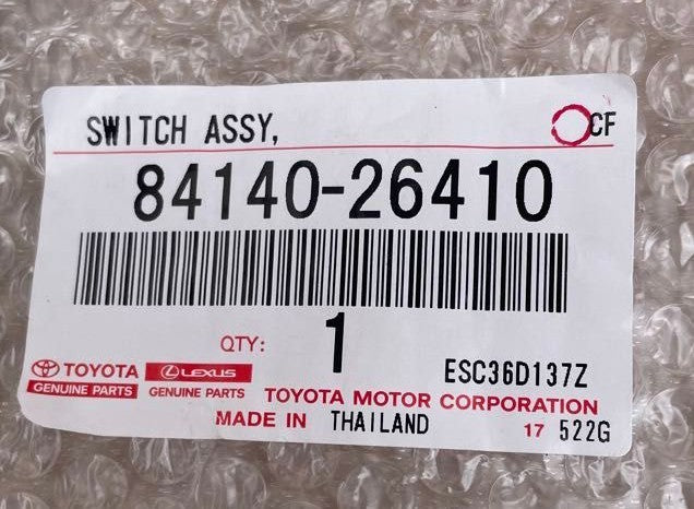 OEM SWITCH ASSY HEADLAMP DIMMER Genuine Toyota HiAce Van 200 GDH206V 84140-264101