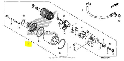 Honda 2010-2018 Shadow VT Starter Motor Assembly 31200-MFE-A41 New OEM