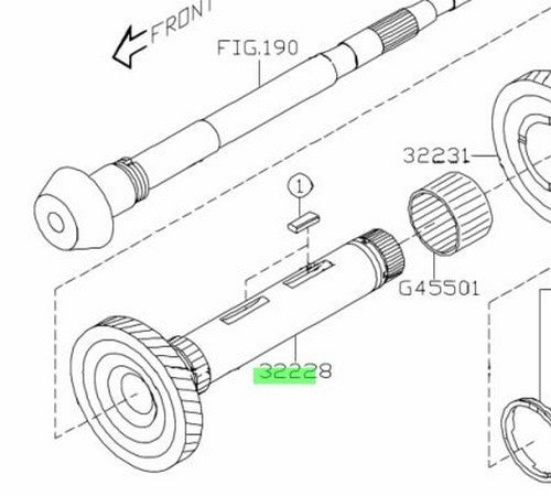 NEW Genuine Subaru Driven Shaft Drive Shaft Transmission OEM 32228-AA0301