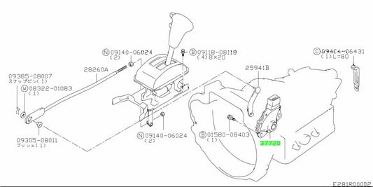 37720-81A02-000 Suzuki Switch assy,shift 3772081A02000, New Genuine OEM Part1