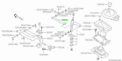 Genuine Subaru Gear Shift Rod Assembly OEM 35041-CA0000