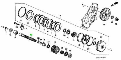 OEM HONDA SUB SHAFT AT TRANSMISSION CIVIC EG6 INTEGRA 23230-P24-J001
